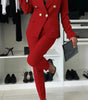 New European And American Women's Clothing Pure Color All-matching Casual Suit