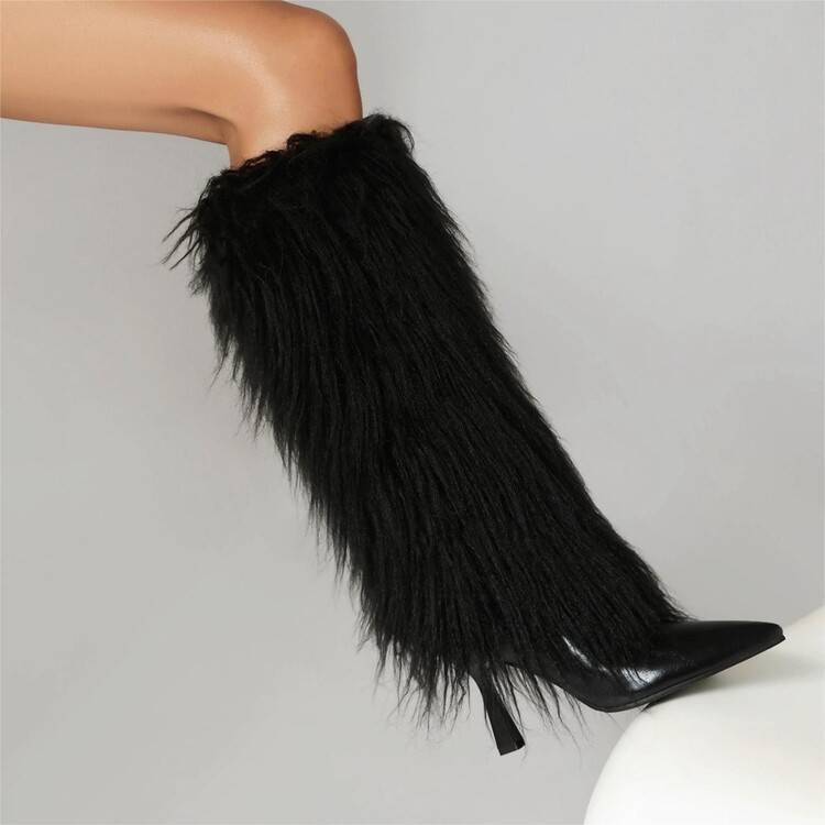 The Femme Fatale Fur Boots