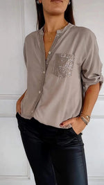 Casual Button-Down Long Sleeve Shirt