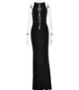 Elegant Hollow Women's Dress Sleeveless Slim Fishtail