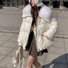 Women's Short Fur Collar Padded Winter Jacket