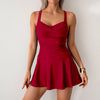 Summer Split Swimsuit Female Skirt Style Plus Size Swimsuit