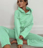 Two-Piece Tracksuit with Hoodie - Women's Casual Fitness Sportswear
