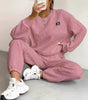 Women's Jacquard Sweater & Trousers Set