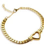 Personalized Titanium Love Necklace & Bracelet – Non-Fading Jewelry for Women