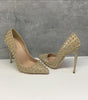 Women's Shoes Golden Ladies Rivet High Heels 12CM
