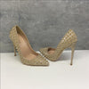 Damenschuhe Goldene Damen Nieten High Heels 12CM