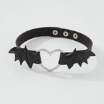 Gothic Punk Vampir Herz Flügel Halskette Halsband