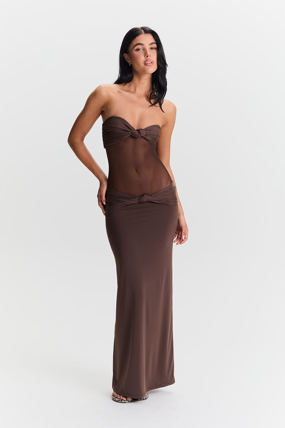 Amaya | Women’s Sheer Strapless Maxi Dress