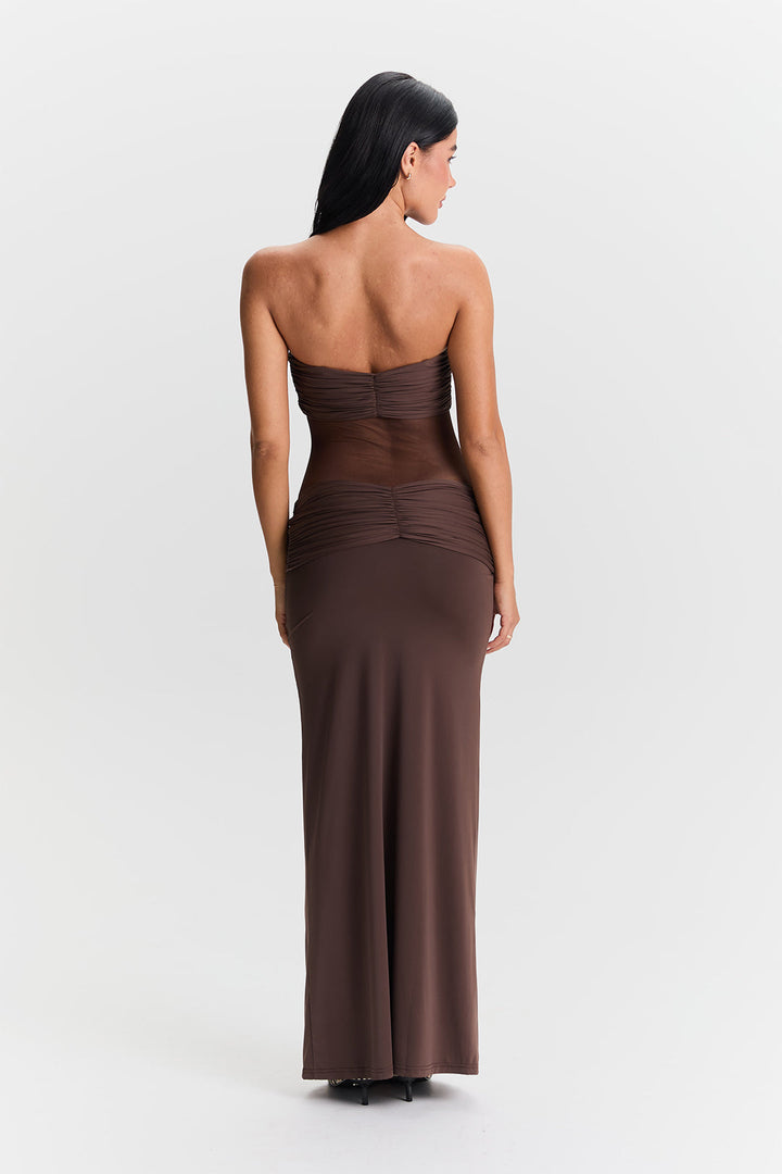 Amaya | Women’s Sheer Strapless Maxi Dress