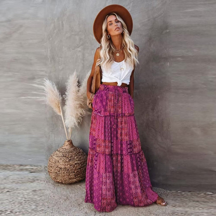 Zara Tiered Maxi Skirt