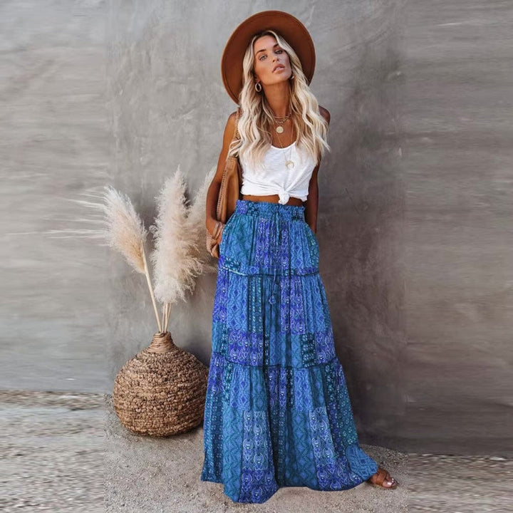 Zara Tiered Maxi Skirt