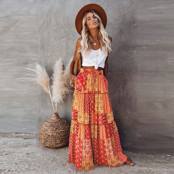Zara Tiered Maxi Skirt