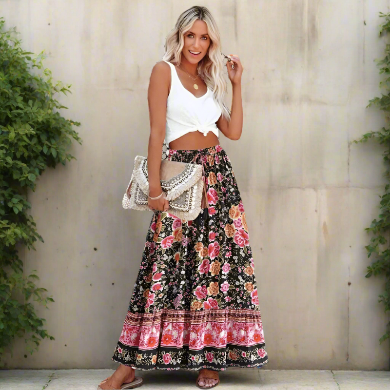 Elowen Floral Maxi Skirt