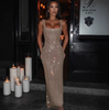 Sexy Double-shoulder Strap Sequins Net Drill Suspenders Dress