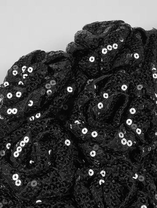 Handmade Black Floral Gown – Picked by Our Designer
