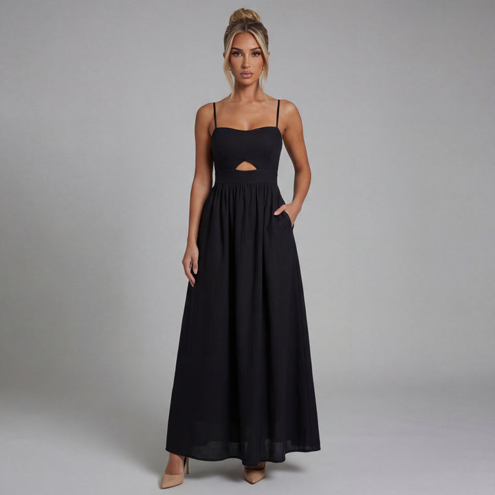 Lydia | Sleeveless Cutout Maxi Dress