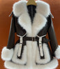 Elegant Big Fur Collar Fur Fur Coat For Women