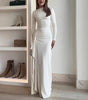 Slim-Fit Asymmetric Split Long Sleeve Dress