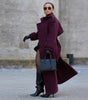 Women's Fashion Lace-up Woolen Trench Coat
