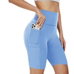 Women's Clothing-Five-point High Waist Pocket Slim Fit Hip Raise Women's Sweat PantsWomen's Clothing-Five-point High Waist Pocket Slim Fit Hip Raise Women's Sweat Pants