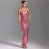 Fashion Rhinestone Sexy Tube Top Skinny Sheath Dress