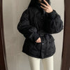 Women's Stand-up Collar Tie Long Sleeve Cotton Coat