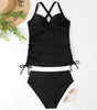 Women's Seperated Swimwear Solid Color Nylon Slim Fit Slim Looking Clothes