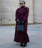 Women's Fashion Lace-up Woolen Trench Coat