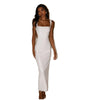Personality Street Sequined Square Collar Sling Party Dress