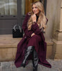 Women's Fashion Lace-up Woolen Trench Coat