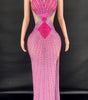 Sling Shiny Diamond Cinched Bodycon Prom Dress