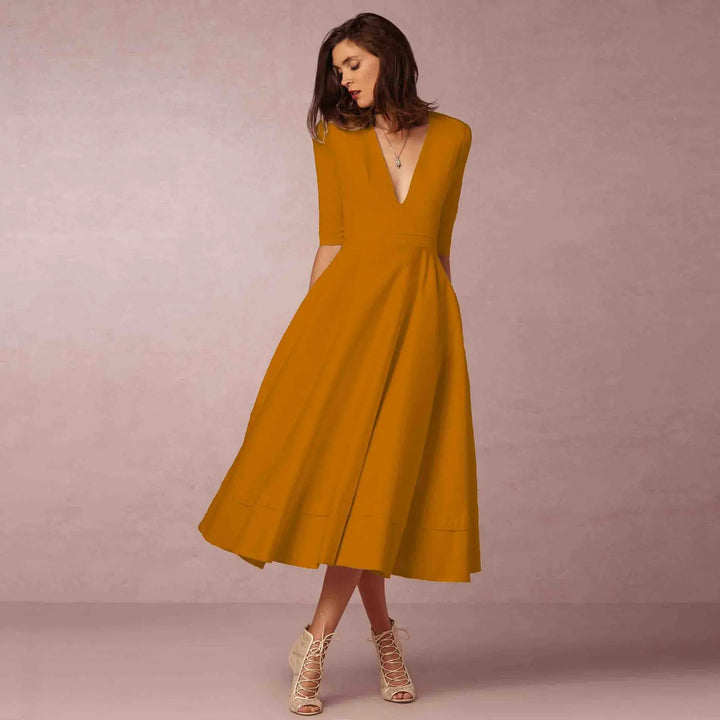 Paige | Ivoire Elegant Midi Dress