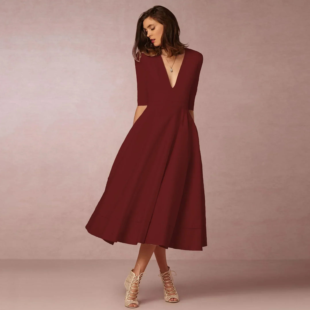 Paige | Ivoire Elegant Midi Dress