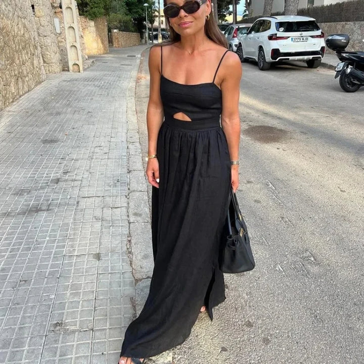 Lydia | Sleeveless Cutout Maxi Dress