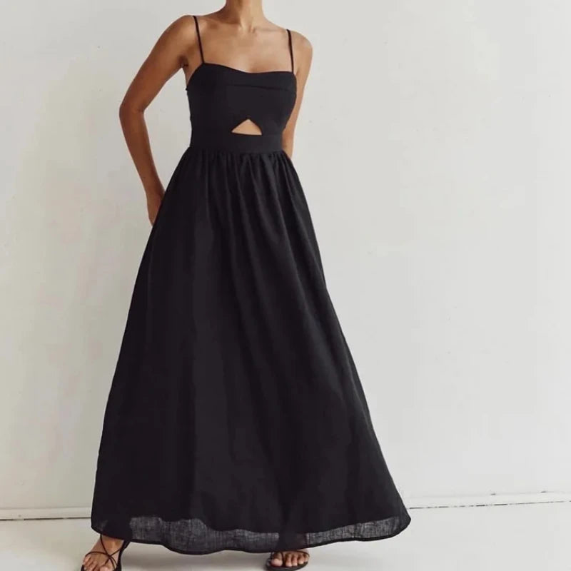 Lydia | Sleeveless Cutout Maxi Dress