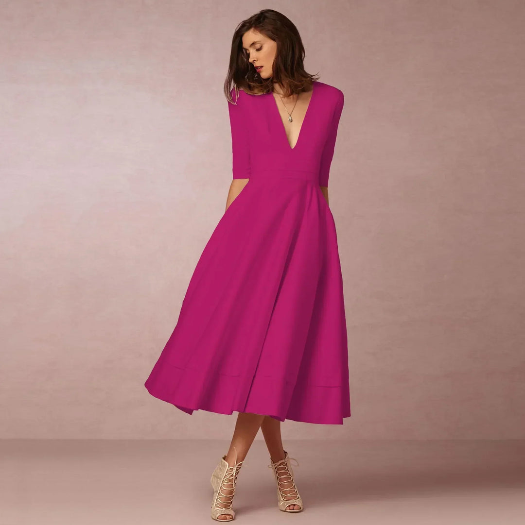 Paige | Ivoire Elegant Midi Dress