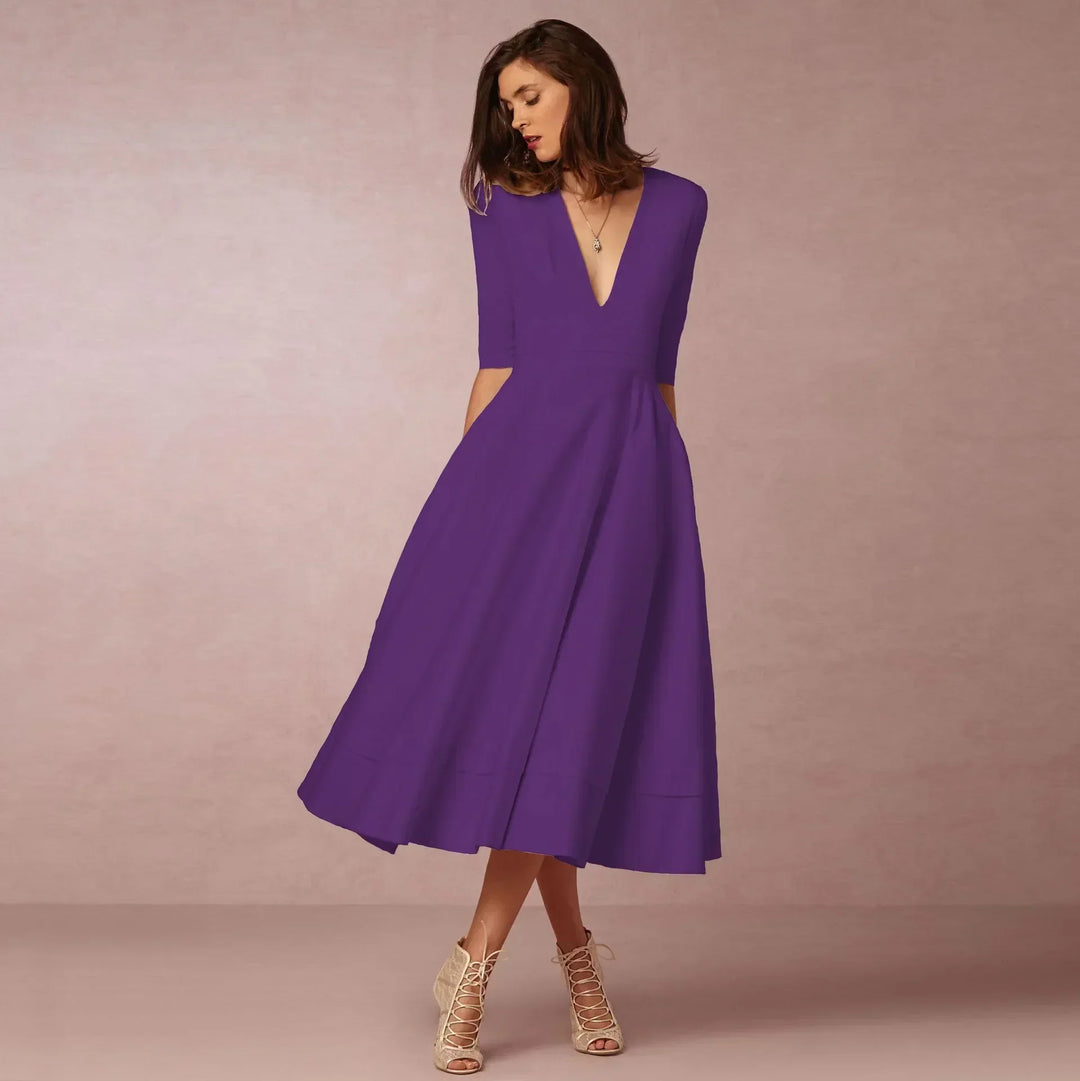 Paige | Ivoire Elegant Midi Dress