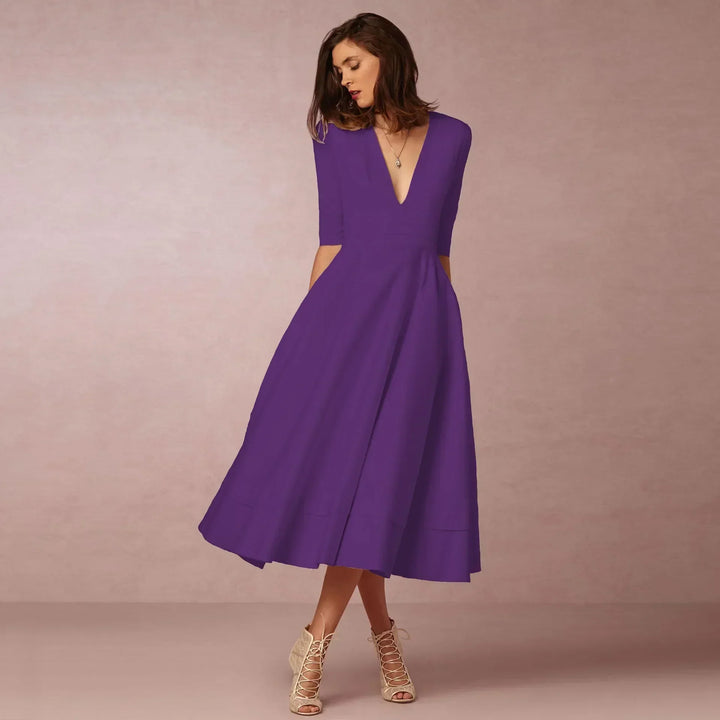 Paige | Ivoire Elegant Midi Dress