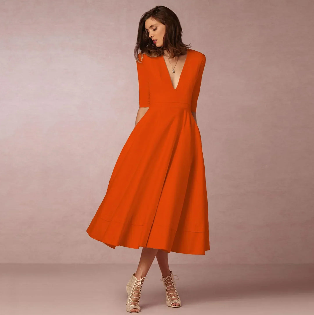 Paige | Ivoire Elegant Midi Dress