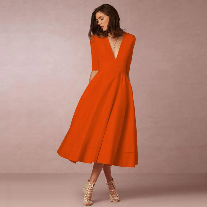 Paige | Ivoire Elegant Midi Dress