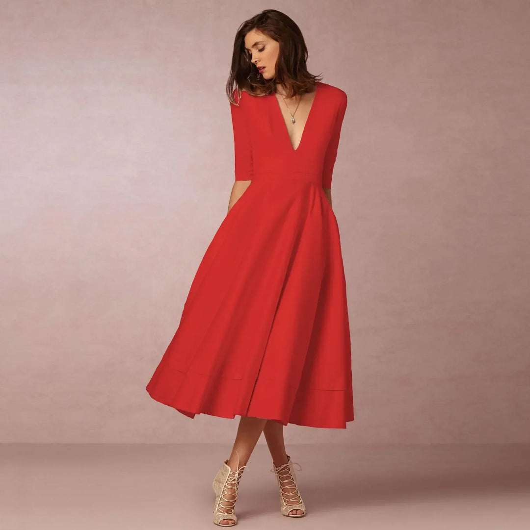 Paige | Ivoire Elegant Midi Dress