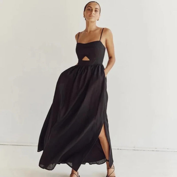 Lydia | Sleeveless Cutout Maxi Dress