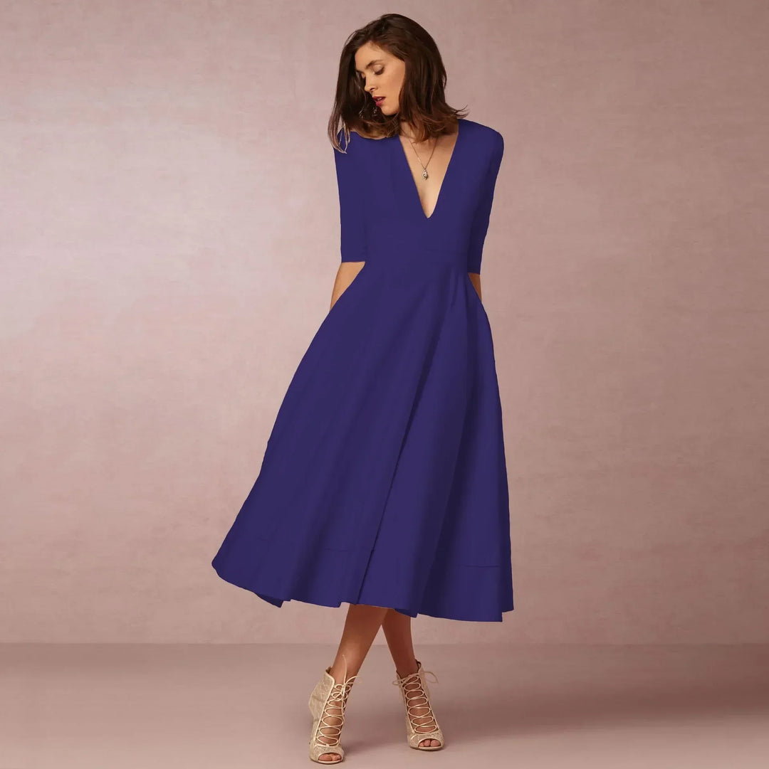 Paige | Ivoire Elegant Midi Dress