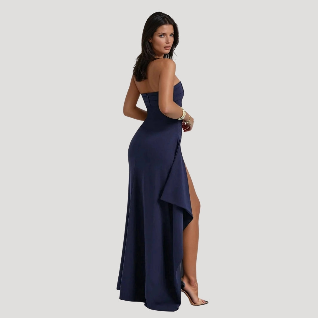 Valentina | Strapless Wedding Guest Maxi Dress