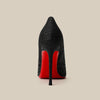 Super Pointed Shiny High Heels – Black & Silver Sequins