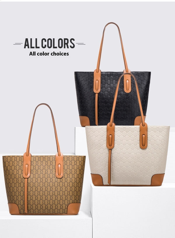 Fashion Big Tote Shoulder Crossbody Large Capacity Four-piece Set Bag