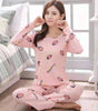 Pajamas Set Women Cute Cartoon Print Sleepwear 2 Piece Lounge Sets