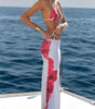 Printed Sexy Bandage Skirt Bikini Swimsuit