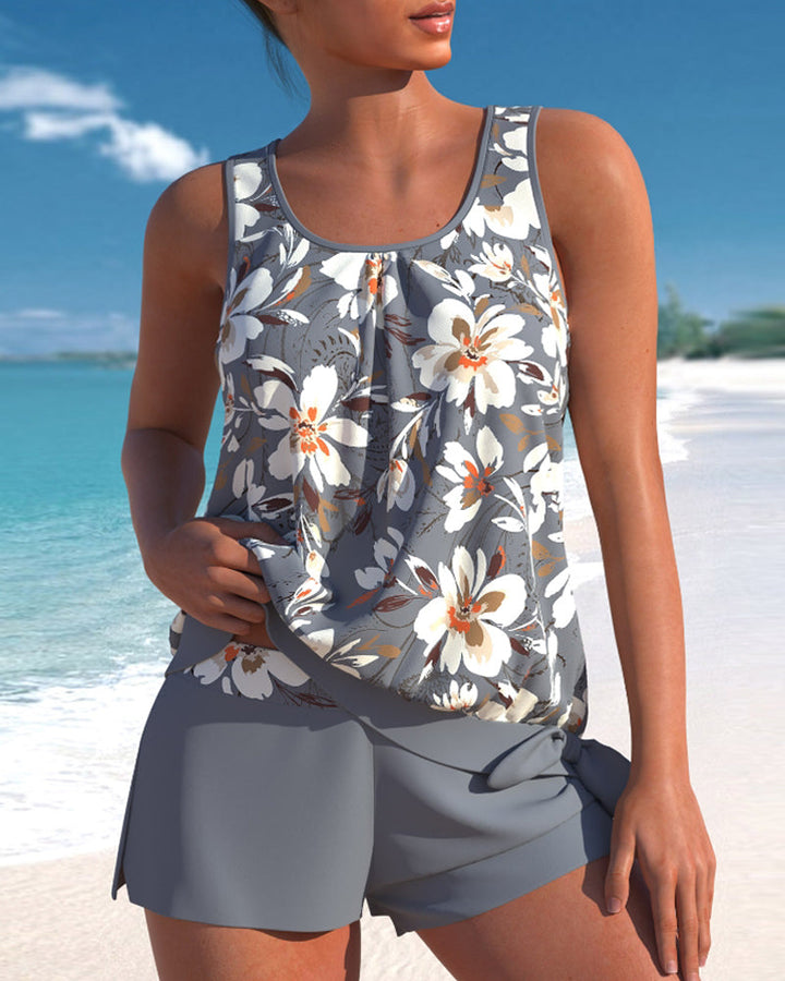 Daisy Floral Tankini Set
